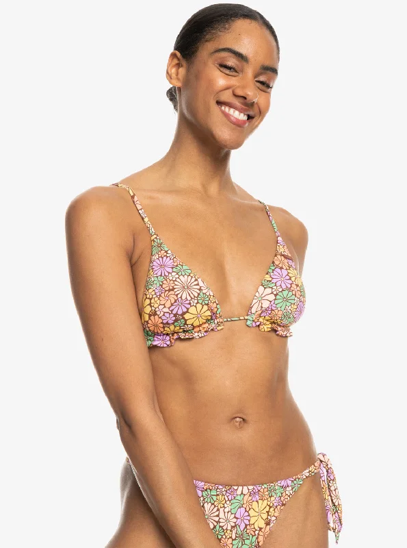 All About Sol Mini Tiki Triangle Bikini Top - Root Beer All About Sol Mini