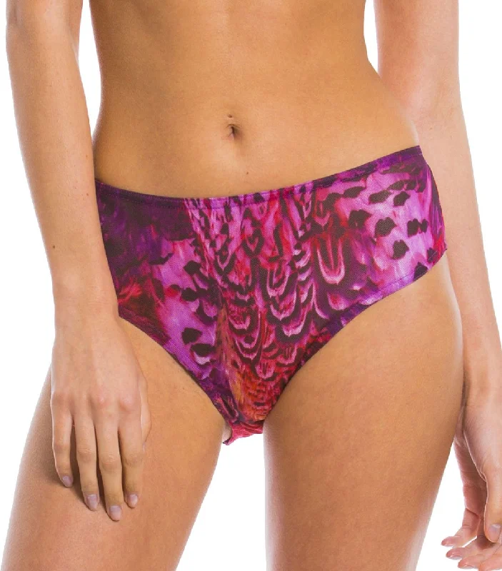 Purple Amalfi Tan Through High Waisted Bikini Brief