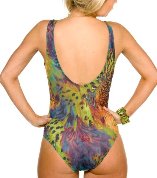 Amalfi Tan Through Support Top Swimsuit