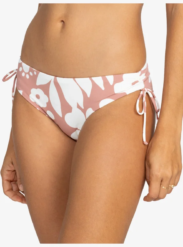 Printed Beach Classics Hipster Bikini Bottoms - Ash Rose Botanical Stencil