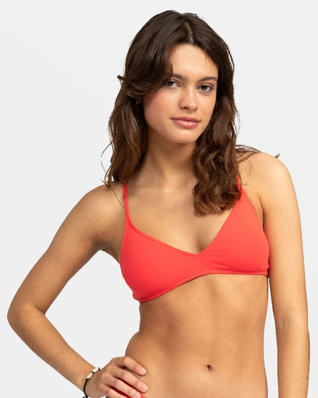 Beach Classics Athletic Triangle Bikini Top - Hibiscus