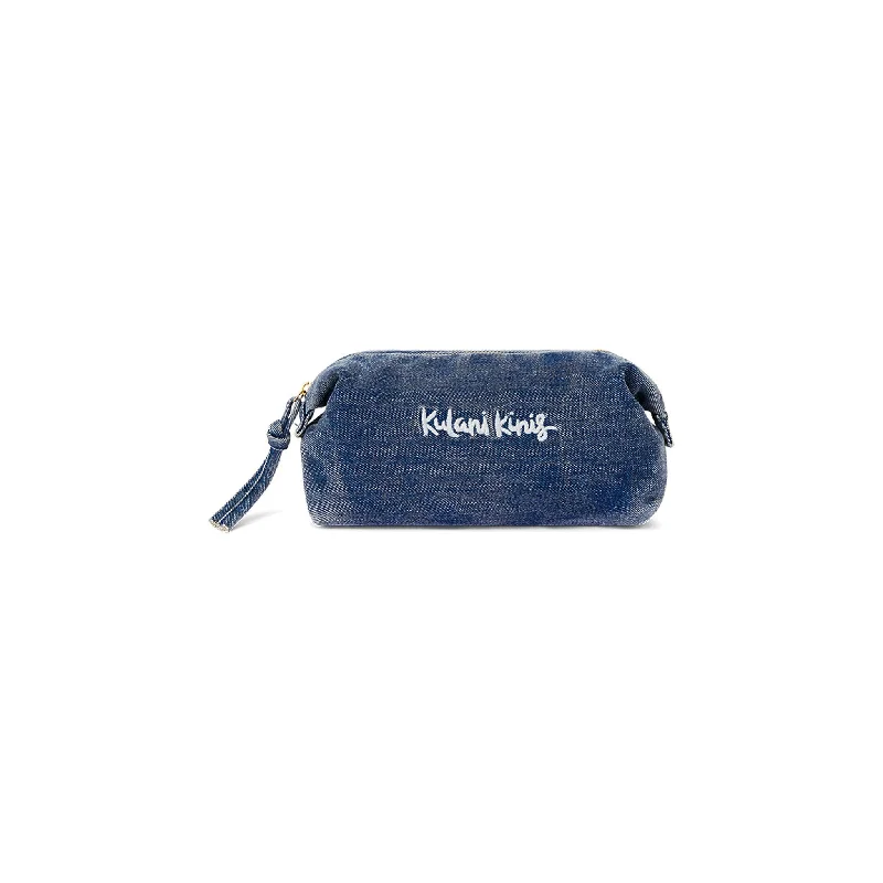 Curved Travel Pouch - Deep Denim