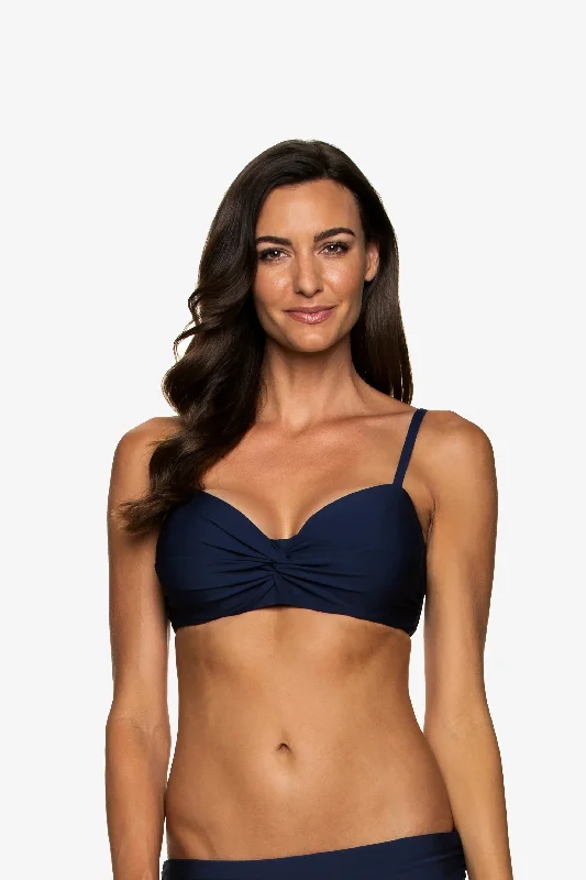 D/Dd Cup Twist Underwire Bra  |  Navy