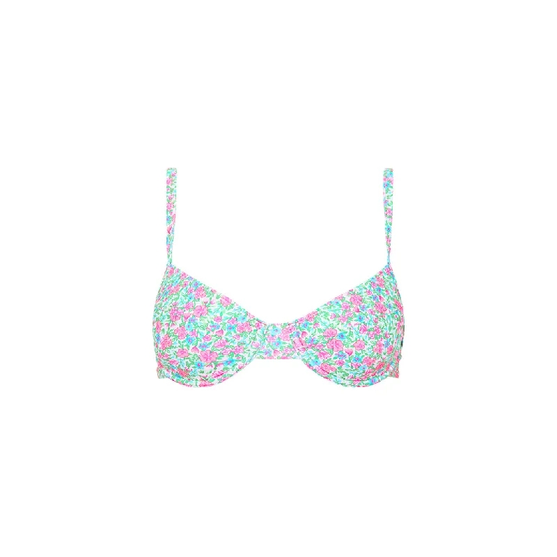 Ditzy Underwire Bra Bikini Top - Sweet Pea