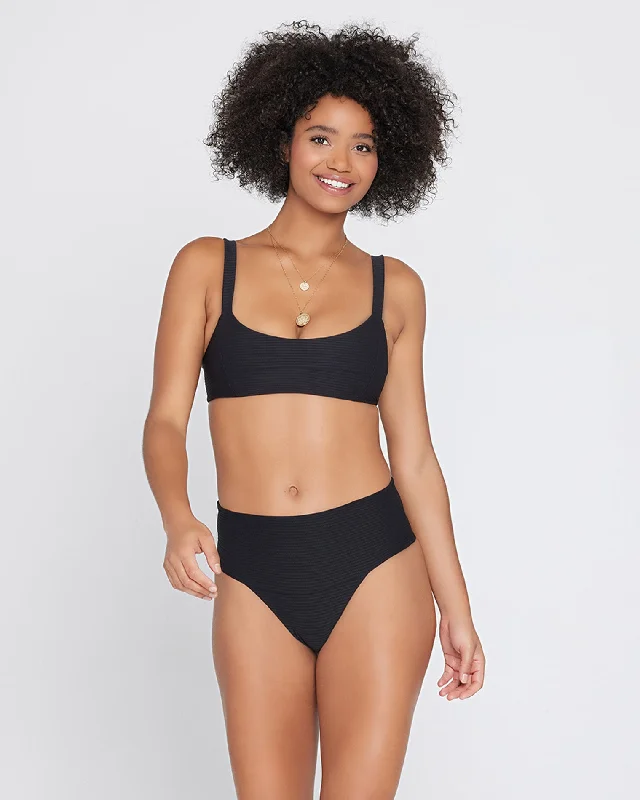 Eco Chic Repreve® Jess Bikini Top - Black