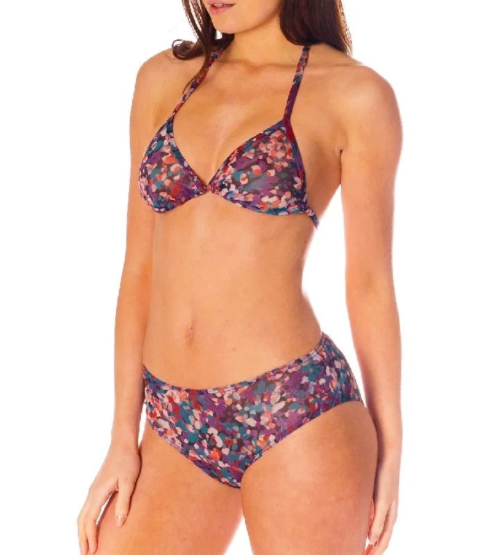 Elba Tan Through High Waisted Bikini Brief