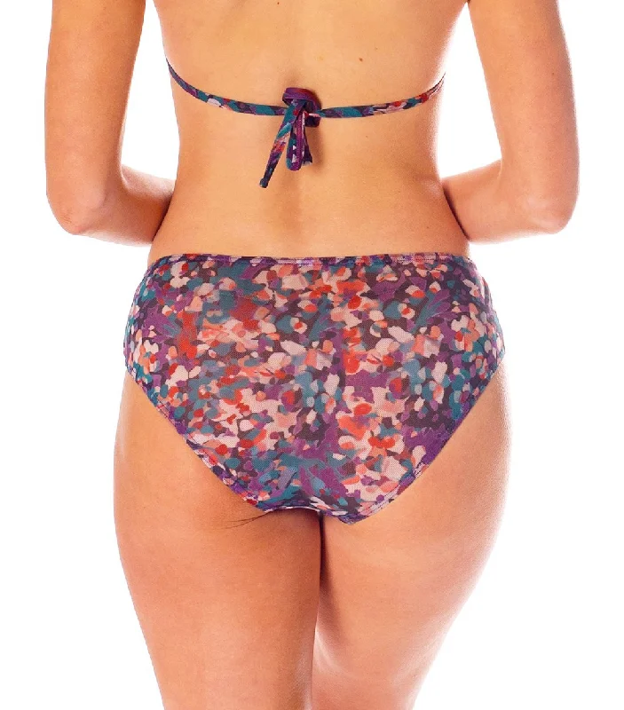 Elba Tan Through High Waisted Bikini Brief