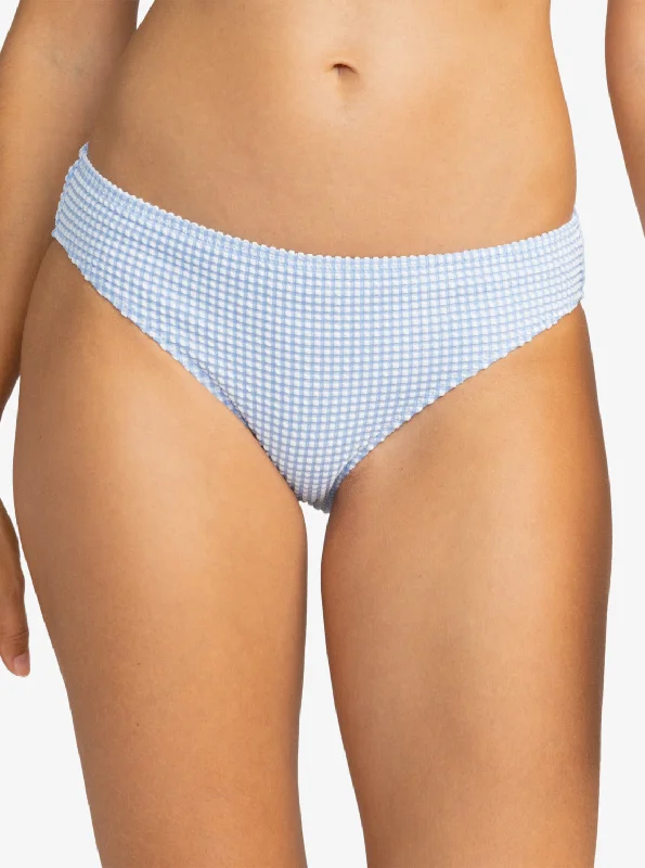 Gingham Hipster Bikini Bottoms - Bel Air Blue Minivich