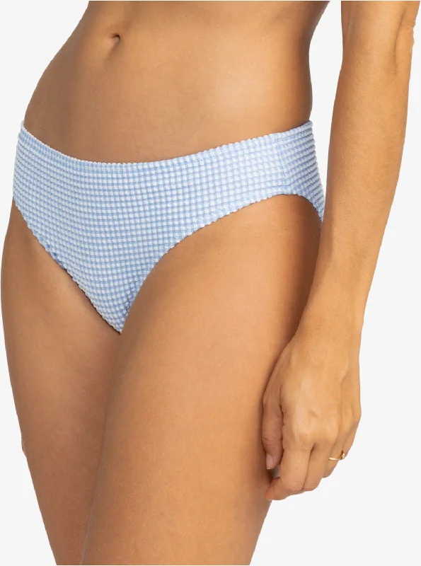 Gingham Hipster Bikini Bottoms - Bel Air Blue Minivich