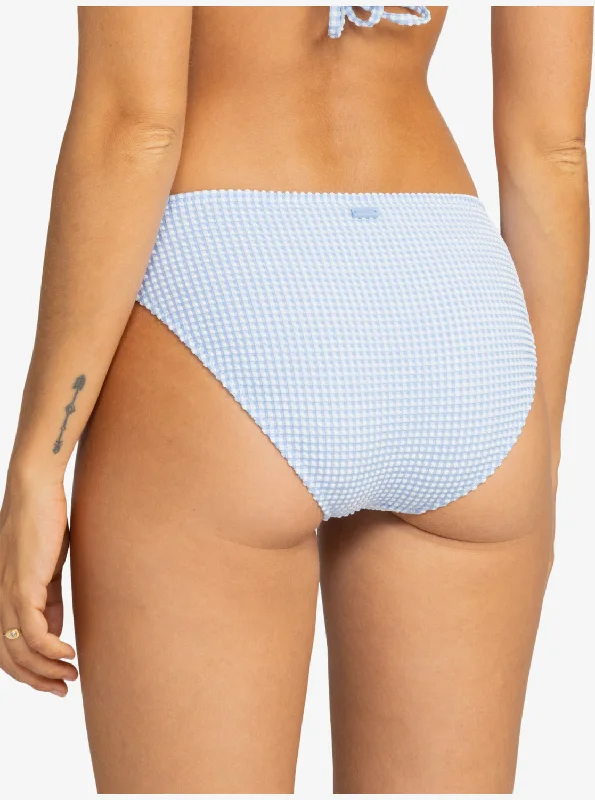 Gingham Hipster Bikini Bottoms - Bel Air Blue Minivich