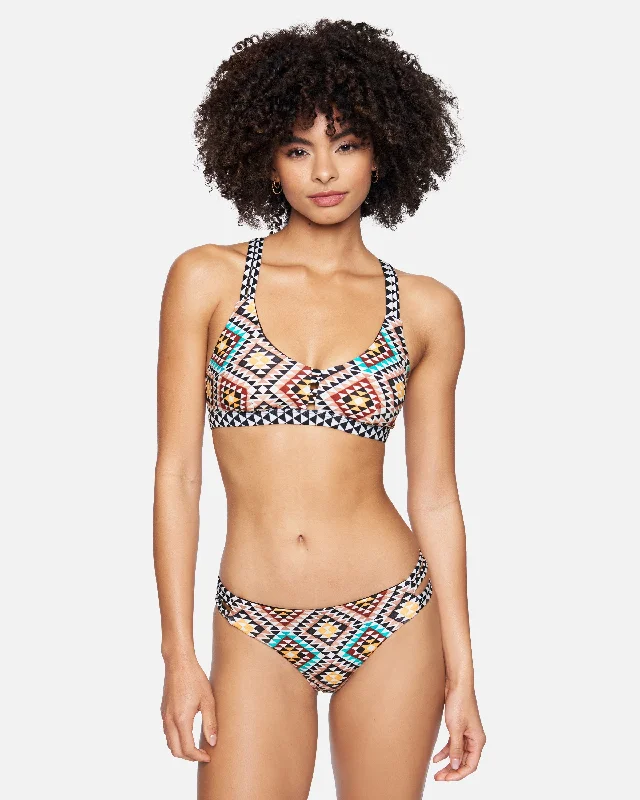 Hurley x Black Girls Surf Max Mosaic Geo Moderate Bikini Bottom