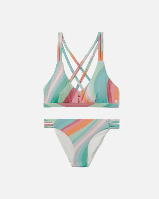 Hurley X Moore Aloha Max Retro Wave Moderate Bikini Bottom