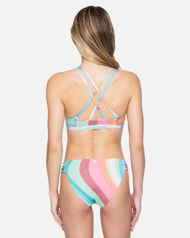 Hurley X Moore Aloha Max Retro Wave Moderate Bikini Bottom