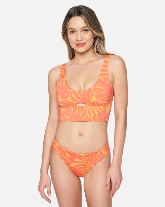 Hurley X Moore Aloha Max Solid Full Tab Side Bikini Bottom