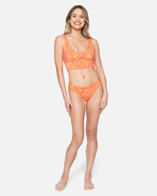 Hurley X Moore Aloha Max Solid Full Tab Side Bikini Bottom