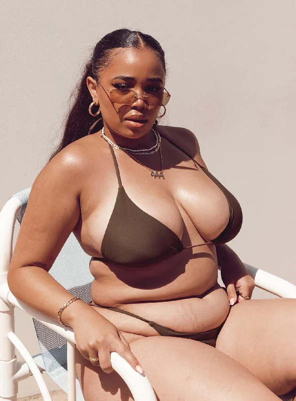 Kaila Bikini Top Chocolate Curve