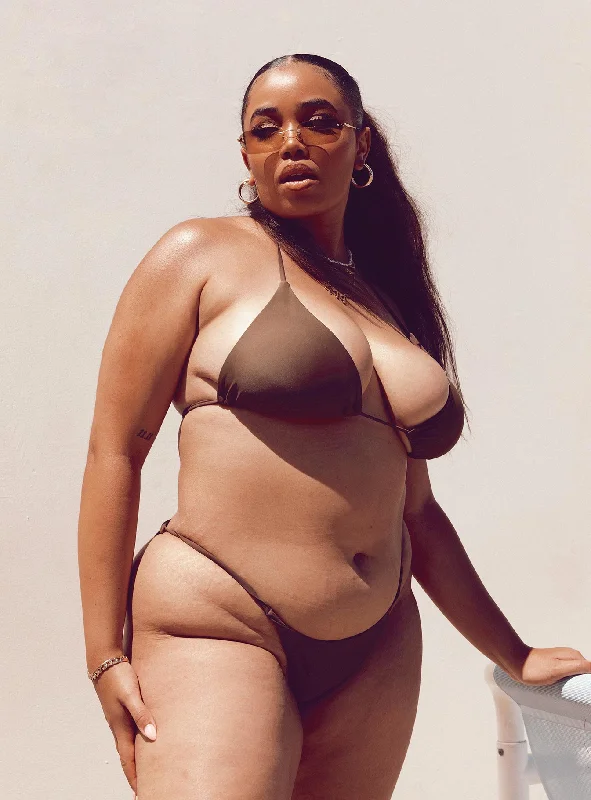 Kaila Bikini Top Chocolate Curve