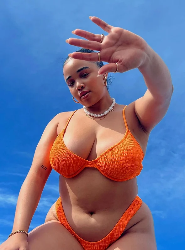 Lolita Bikini Top Orange Curve