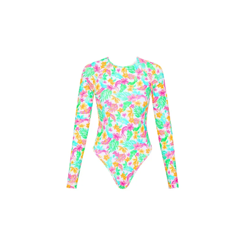 Long Sleeve Surf Suit - Coconut Dreams