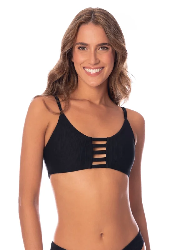 Maaji Jade Black Praia Classic Bralette Bikini Top