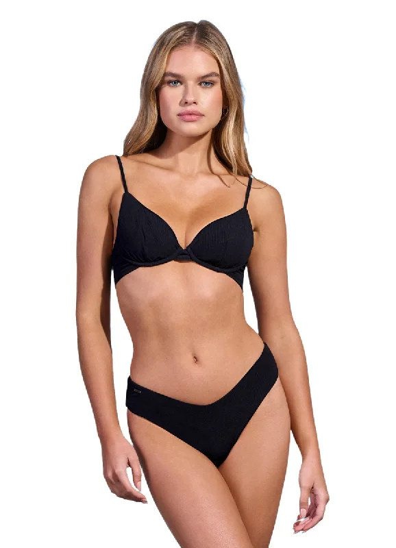 Maaji Midnight Black Dainty Underwire Bikini Top