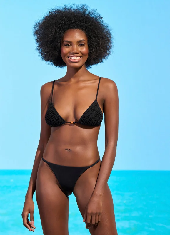 Maaji Midnight Black Zen Sliding Triangle Bikini Top