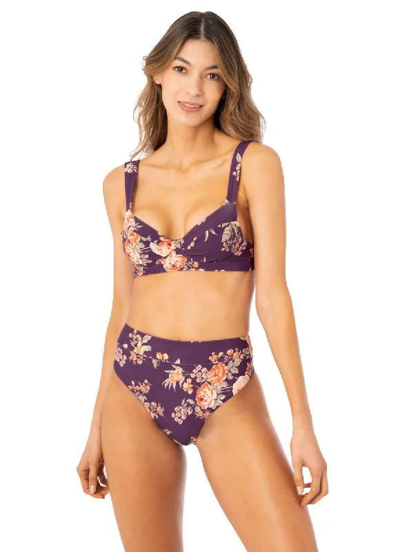 Maaji Vintage Flower Bailey Unmolded Underwire Bikini Top