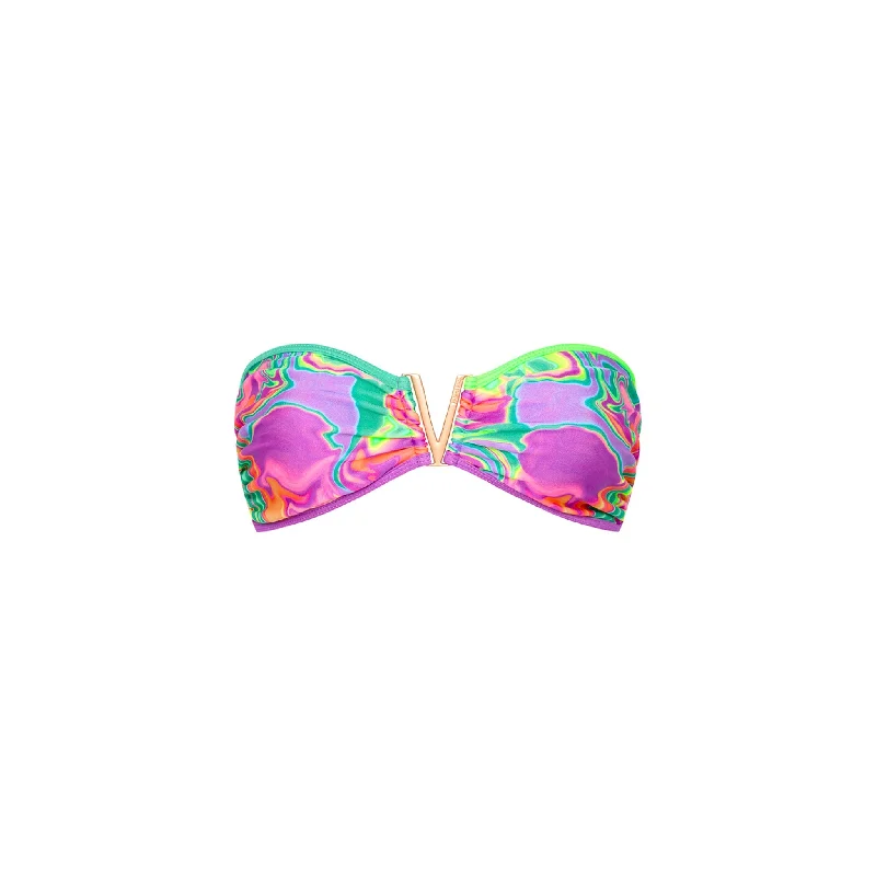 Mega V Strapless Bandeau Bikini Top - Calypso Castaway