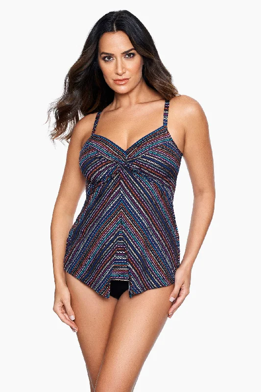 Shimmer Links Love Knot Tankini Top