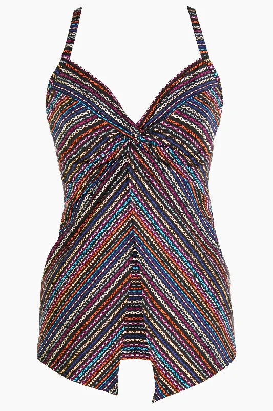 Shimmer Links Love Knot Tankini Top