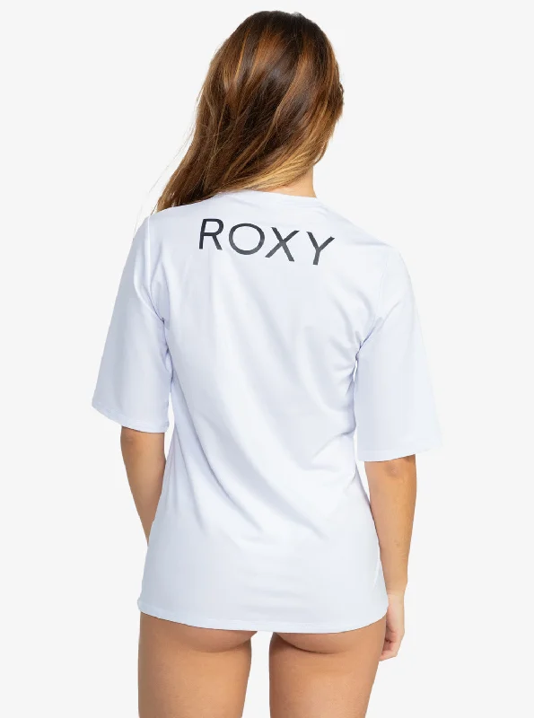 New Enjoy Waves Short-Sleeve Rashguard - Bright White