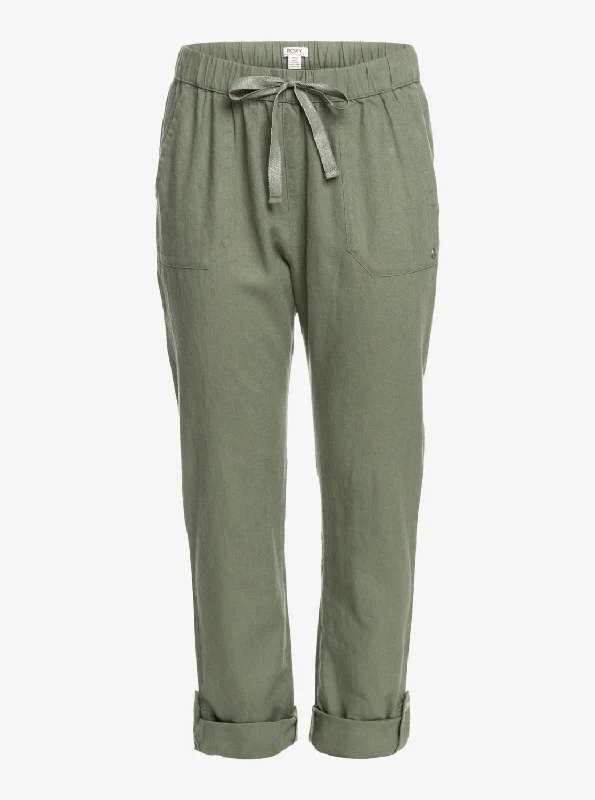 On The Seashore Cargo Pants - Agave Green