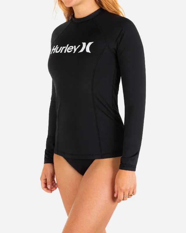 One And Only Solid Mock Neck Long Sleeve Rashguard