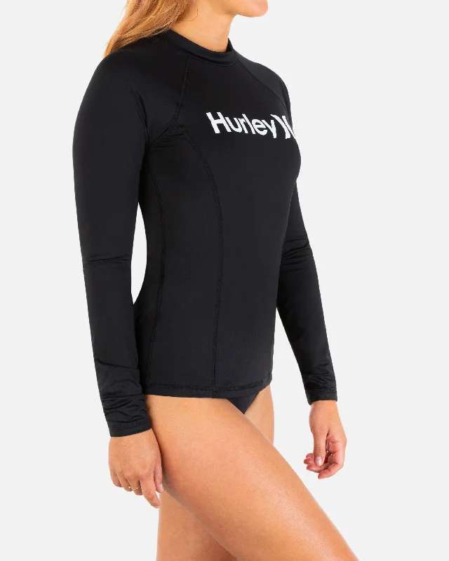 One And Only Solid Mock Neck Long Sleeve Rashguard