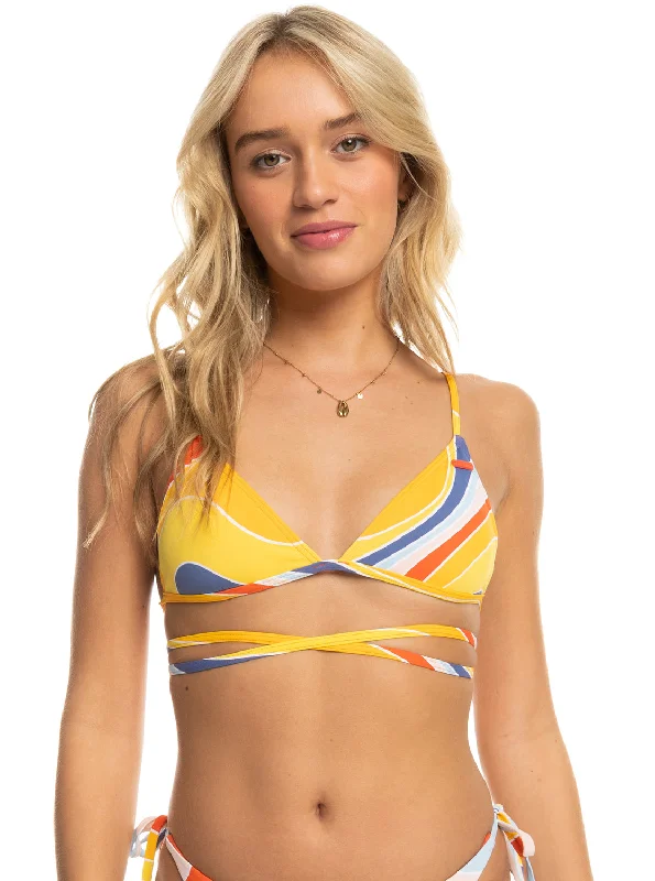 Palm Cruz Triangle Bikini Top - Tiger Lily Cruz