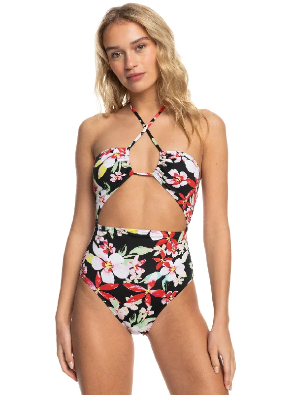 Printed Beach Classics Fashion One-Piece Swimsuit - Anthracite New Life