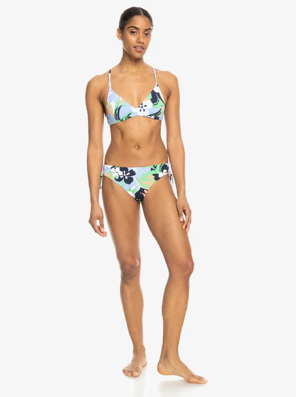 Printed Beach Classics Hipster Side-Tie Bikini Bottoms - Vintage Indigo Archive Roxy