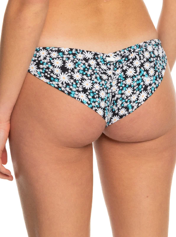 Printed Beach Classics Cheeky Bikini Bottoms - Anthracite Cute Daisies