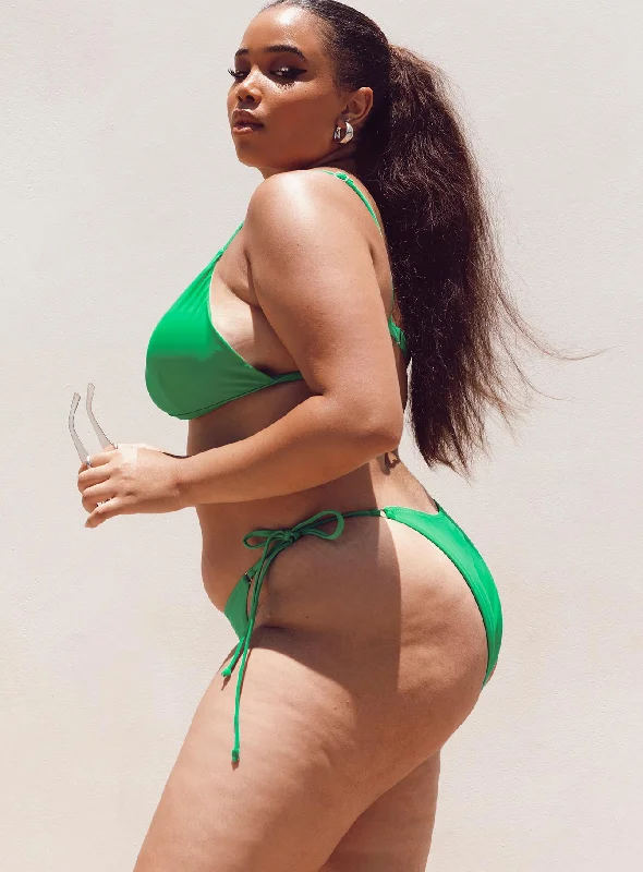 Paris Bikini Top Green Curve