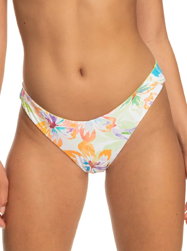 Retro Reversible Cheeky Bikini Bottoms - Snow White Pualani Combo