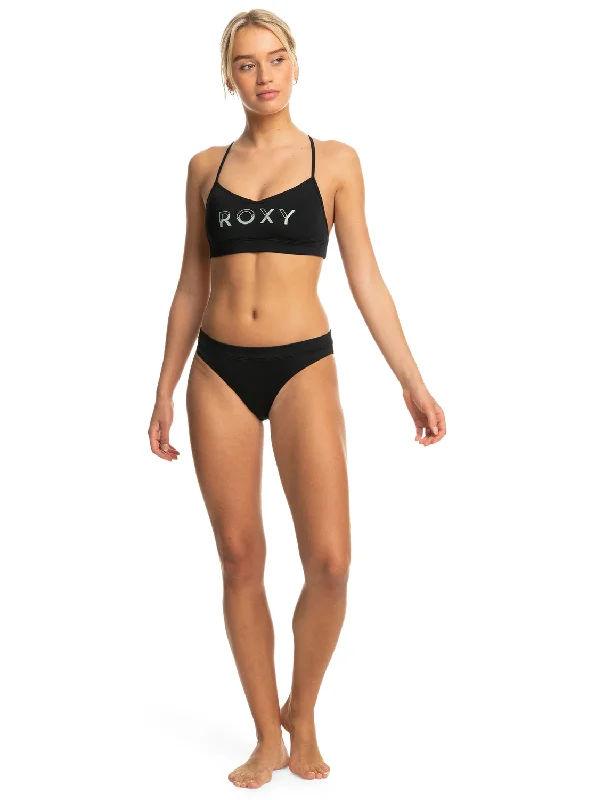 Roxy Active Bikini Bottoms - Anthracite