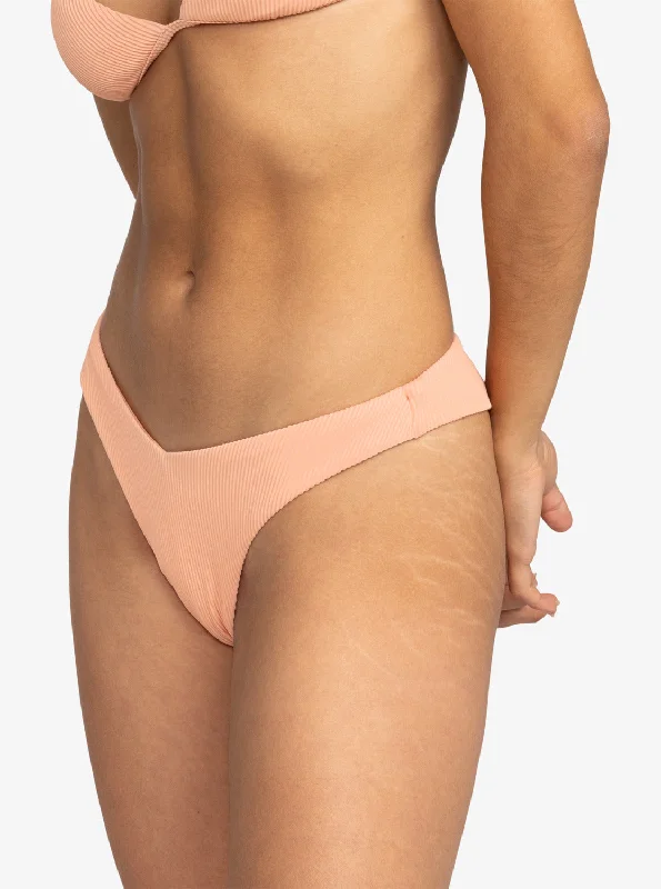 Roxy Love Cheeky Bikini Bottoms - Salmon