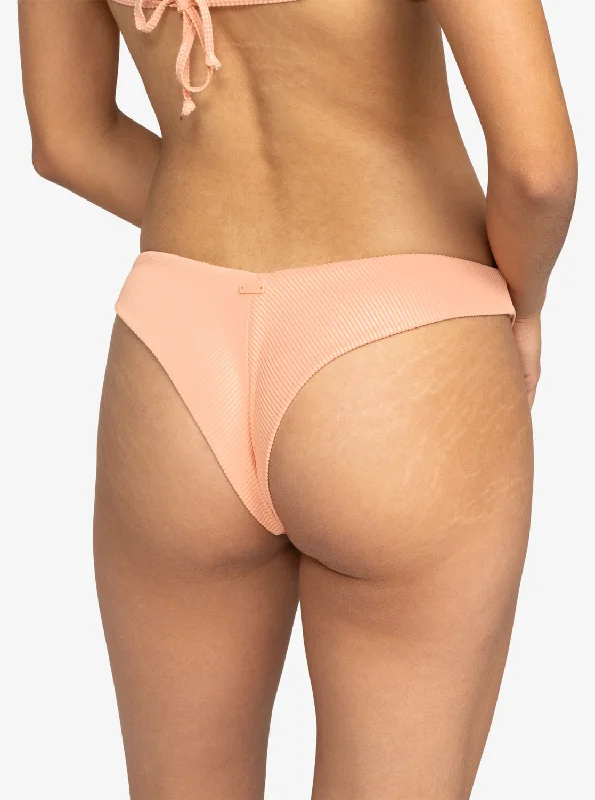 Roxy Love Cheeky Bikini Bottoms - Salmon