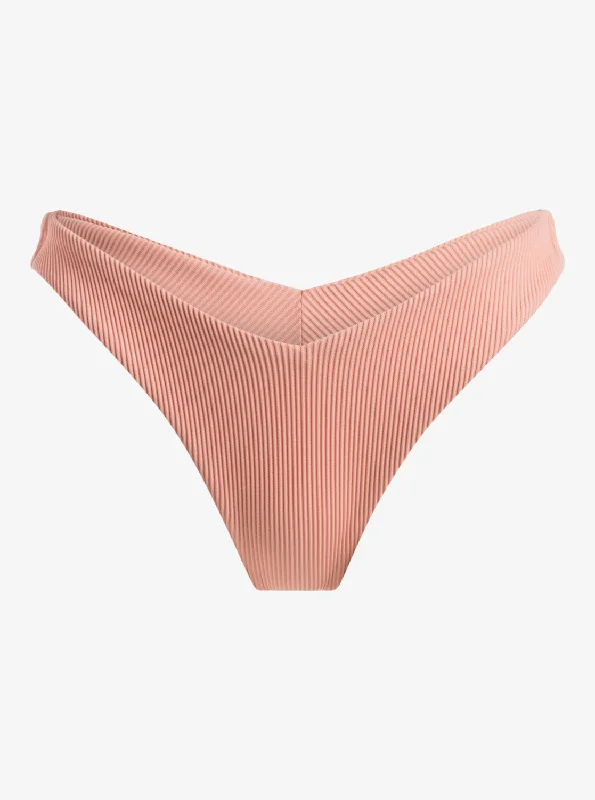 Roxy Love Cheeky Bikini Bottoms - Salmon