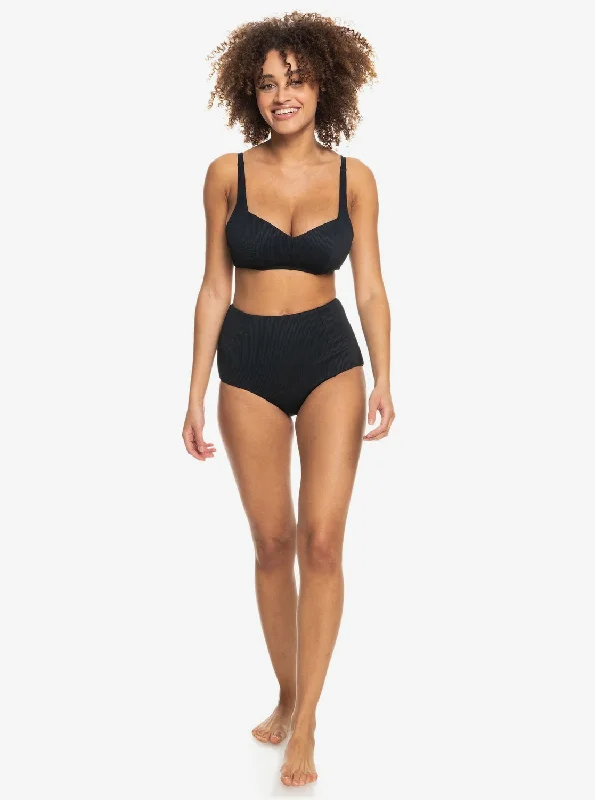 Roxy Love The Sun Ray Bikini Top - Anthracite