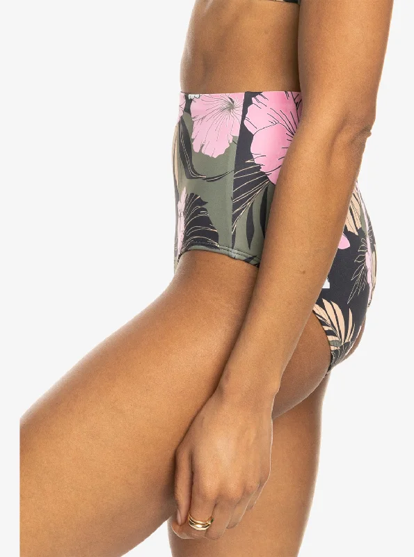 Roxy Pro The Up Surge Bikini Bottoms - Anthracite Classic Pro Surf