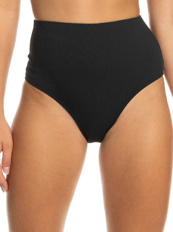 Roxy Pro The Up Surge Bikini Bottoms - Anthracite