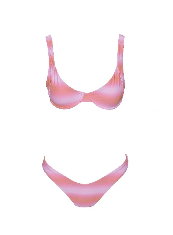 Sarah Underwire Bikini Top Pink / Orange