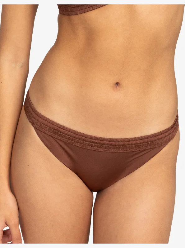 Silky Island Banded Bikini Bottoms - Root Beer