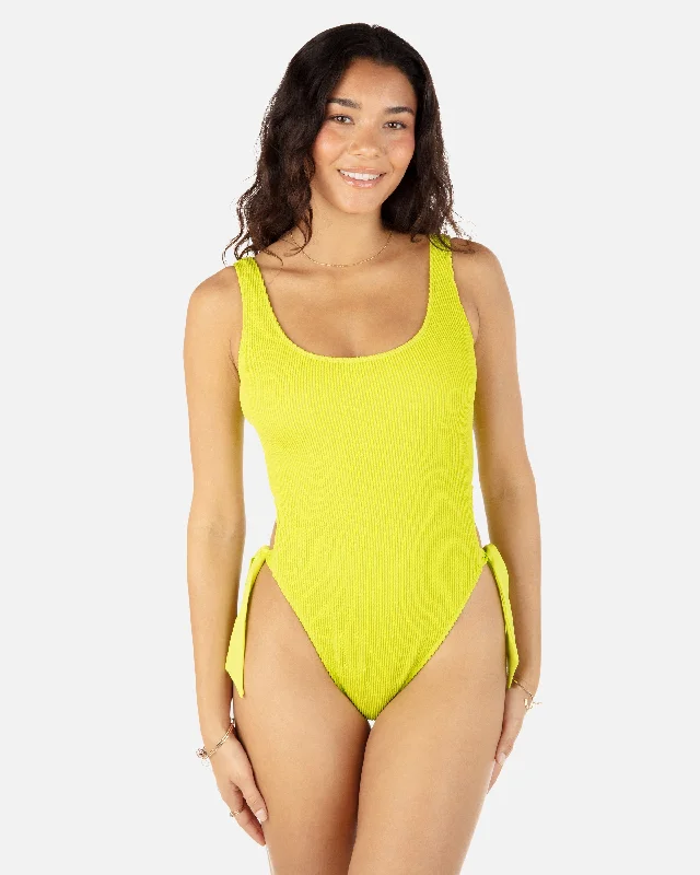 Solid Scrunch Cheeky One Piece